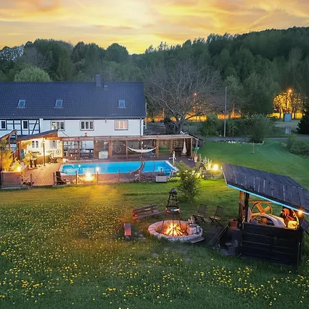 דירה The Old Barn Luksusowa Stodola Z Calorocznym Jacuzzi Kominkiem I Widokiem Na Wzgorza I Dla 8-10 Osob Na Dolnym Slasku Min 2 Noce *