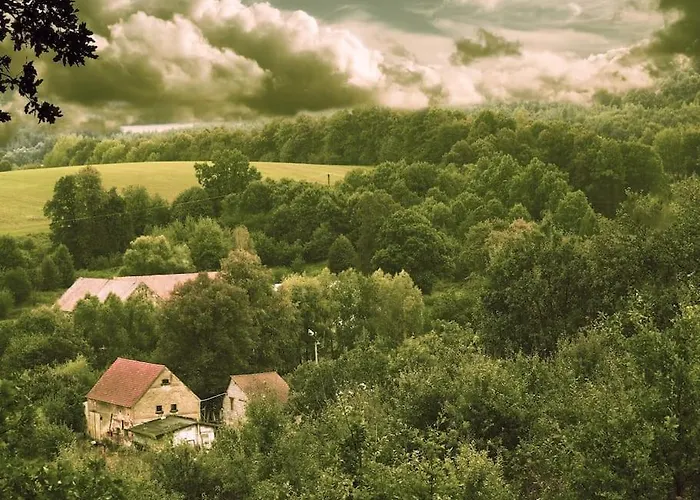 The Old Barn Luksusowa Stodola Z Calorocznym Jacuzzi Kominkiem I Widokiem Na Wzgorza I Las Dla 8-10 Osob Na Dolnym Slasku Min 2 Noce 아파트 *
