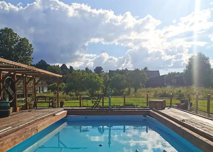 The Old Barn Luksusowa Stodola Z Calorocznym Jacuzzi Kominkiem I Widokiem Na Wzgorza I Las Dla 8-10 Osob Na Dolnym Slasku Min 2 Noce